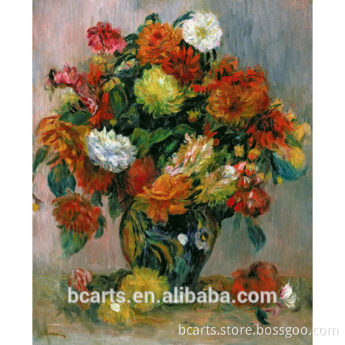 Famous flower vase holder art painting by Pierre Auguste Renoir